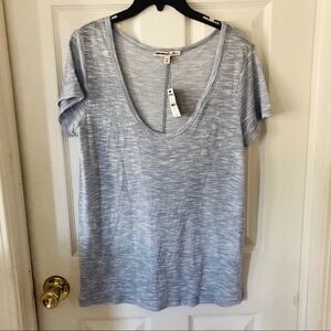 NWT Express blue burn out distressed soft comfy T-shirt size XS & Medium